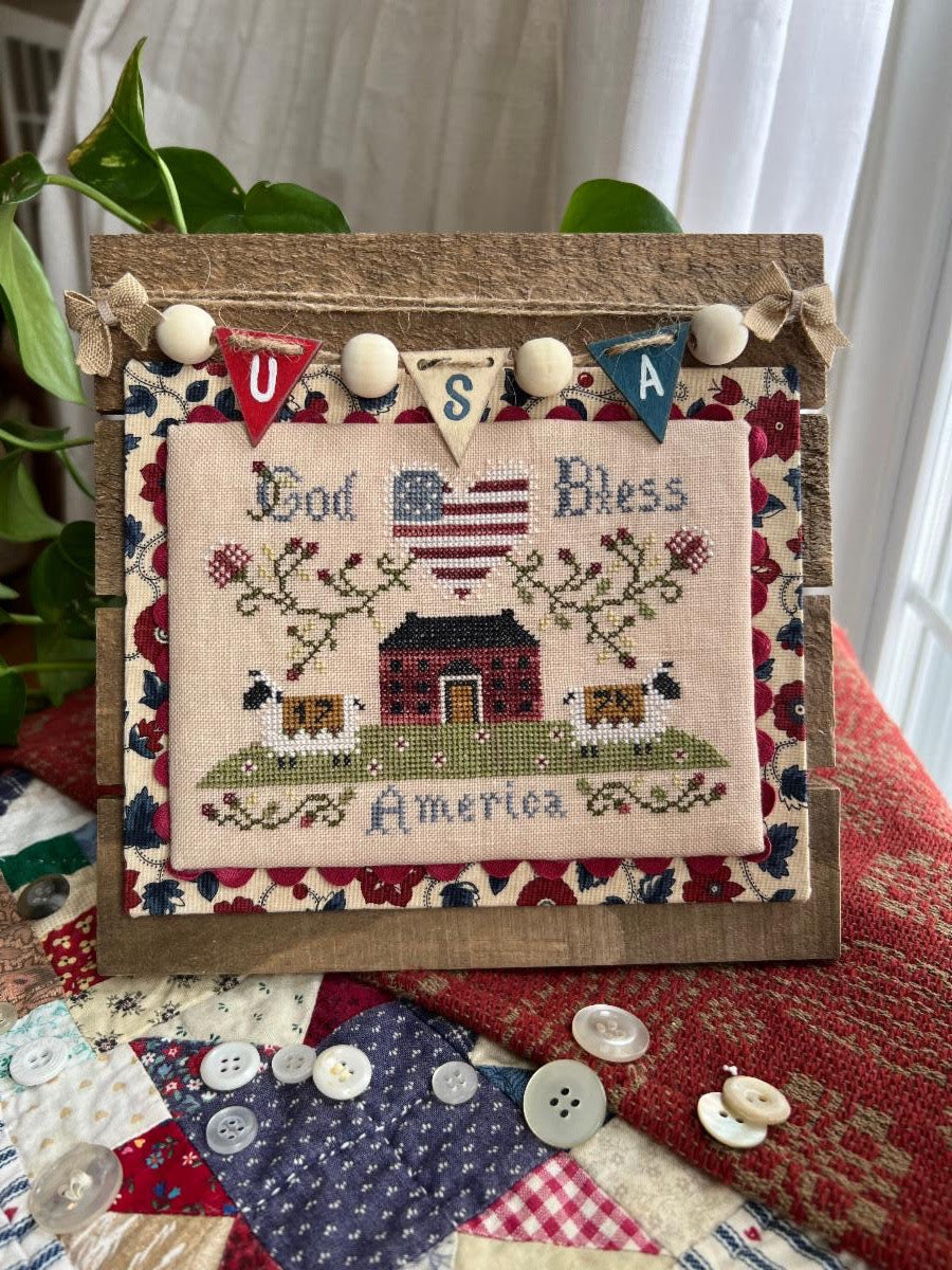 PREORDER  Americana Sheep - Annie Beez Cross Stitch Pattern