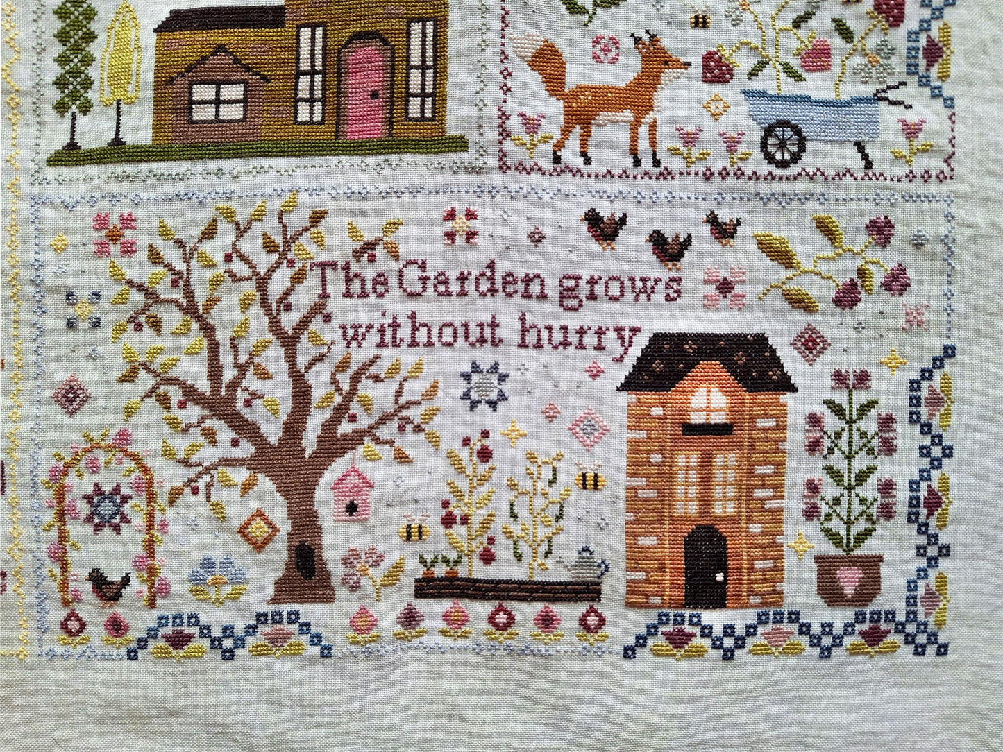 PREORDER  Grow Without Hurry - Blueberry Ridge - Cross Stitch Pattern