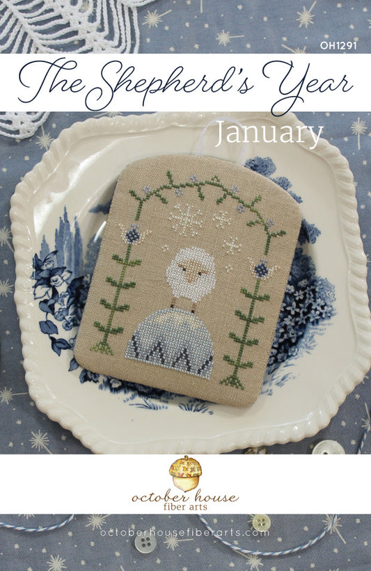 The Shepherd's Year - January - October House Fiber Arts - Cross Stitch Pattern