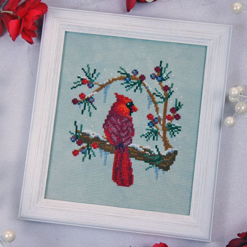 PREORDER Winter's Cardinal - Stitch Crypt - Cross Stitch Pattern