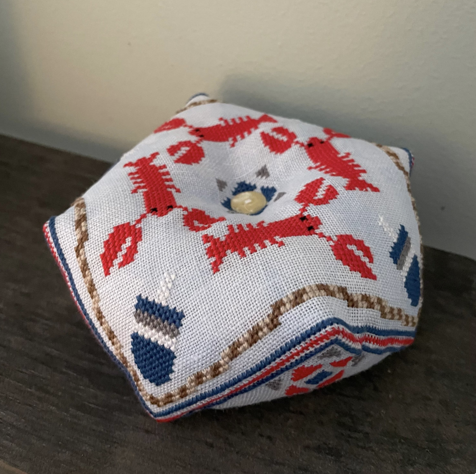 Lobster Catch Biscornu - Mkissa Creations  - Cross Stitch Pattern
