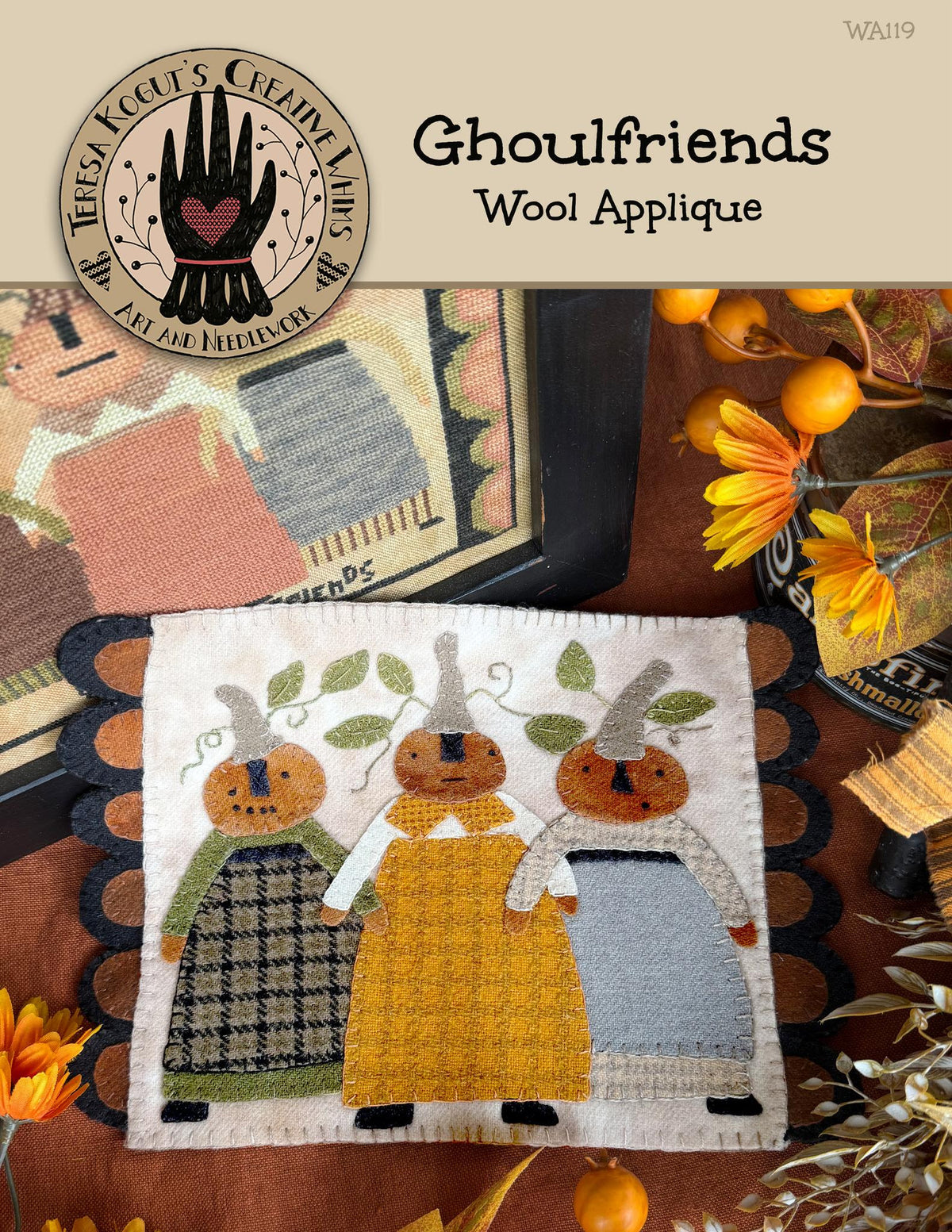 PREORDER Ghoulfriends - Teresa Kogut - Wool Applique Pattern