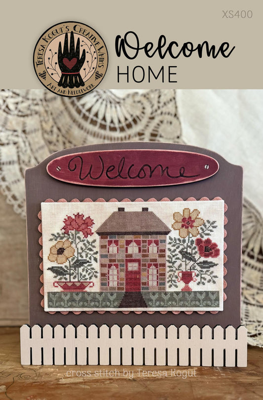 PREORDER Welcome Home - Teresa Kogut  - Cross Stitch Pattern, Needlecraft Patterns, The Crafty Grimalkin - A Cross Stitch Store