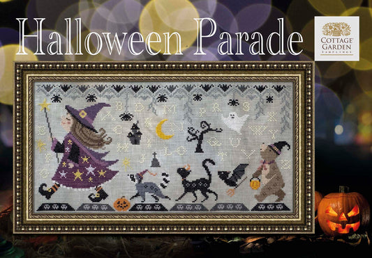 PREORDER Halloween Parade - Cottage Garden Samplings - Cross Stitch Pattern