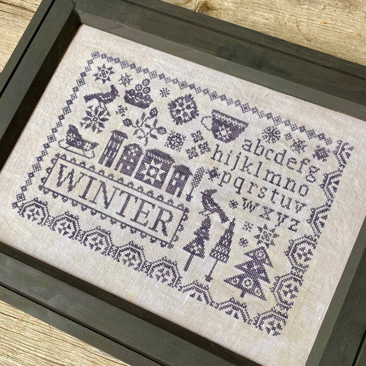 Sampler Seasons: Winter - Blueberry Ridge Design - Cross Stitch Pattern, Needlecraft Patterns, The Crafty Grimalkin - A Cross Stitch Store