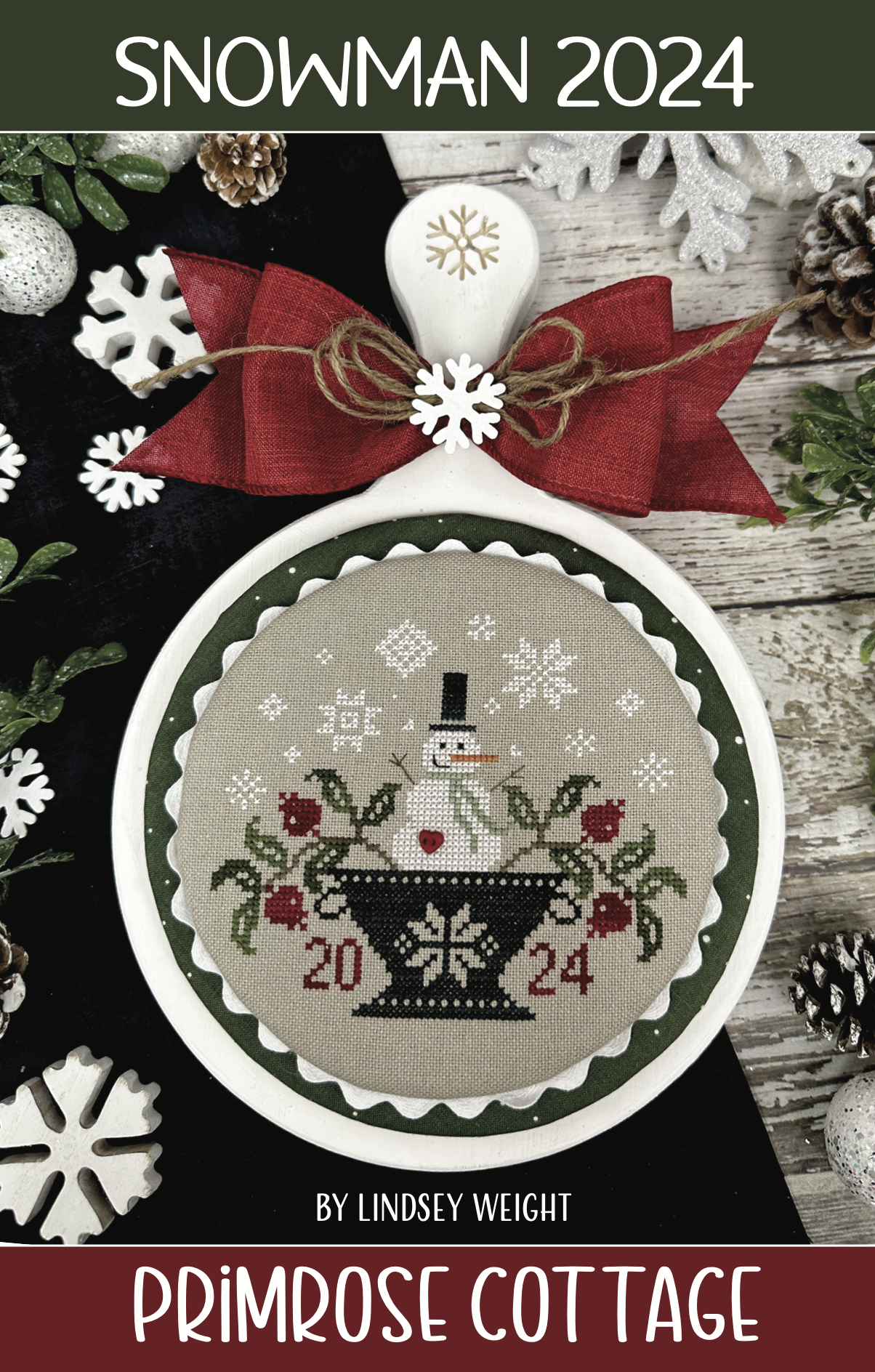 PRE-ORDER Snowman 2024 - Primrose Cottage Stitches - Cross Stitch Patterns, Needlecraft Patterns, Needlecraft Patterns, The Crafty Grimalkin - A Cross Stitch Store
