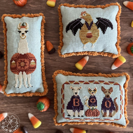 PREORDER Candy Corn Crew - The Blue Flower - Cross Stitch Pattern