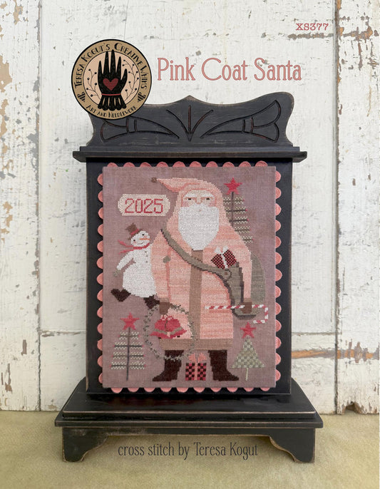 Pink Coat Santa - Teresa Kogut - Cross Stitch Pattern