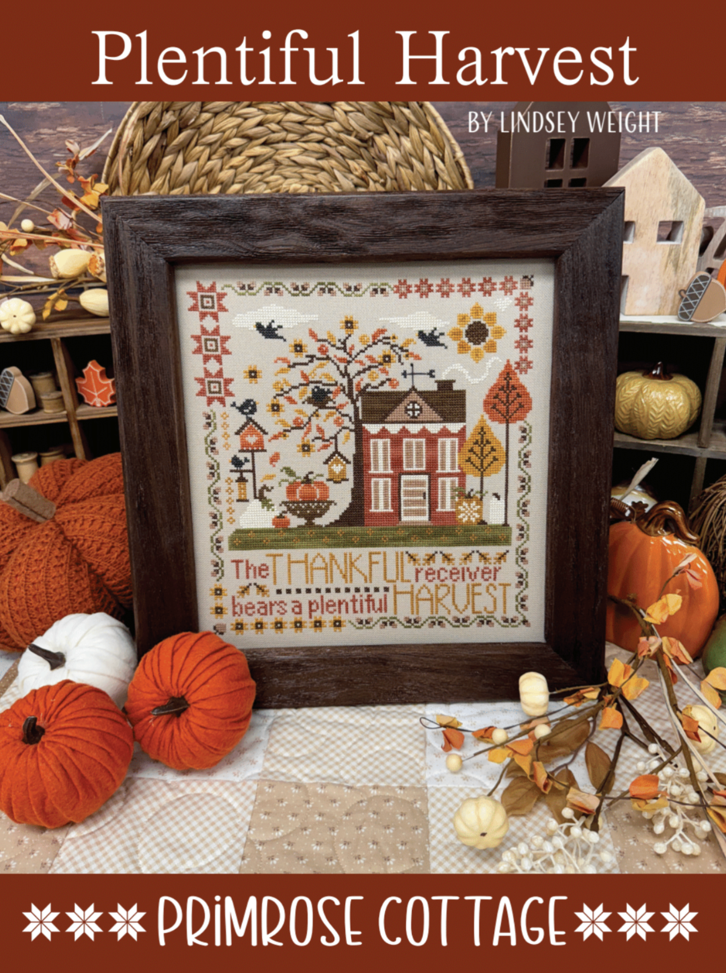 Plentiful Harvest - Primrose Cottage - Cross Stitch Pattern