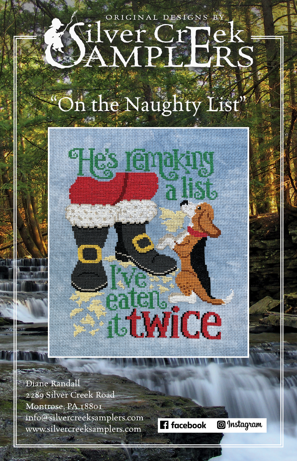 On the Naughty List - Silver Creek Samplers - Cross Stitch Pattern