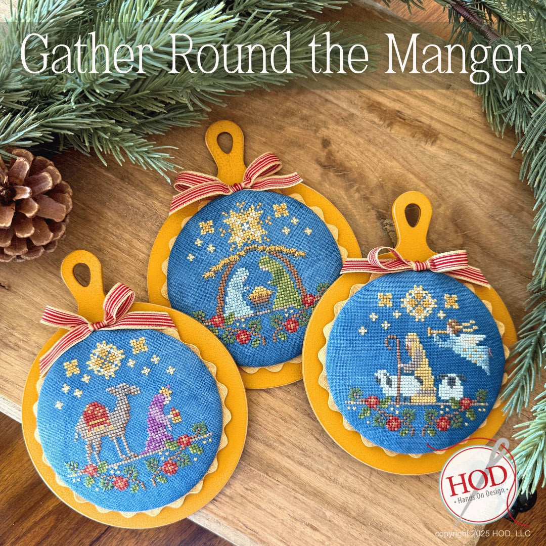 PREORDER Gather Round the Manger - Hands on Design - Cross Stitch Pattern