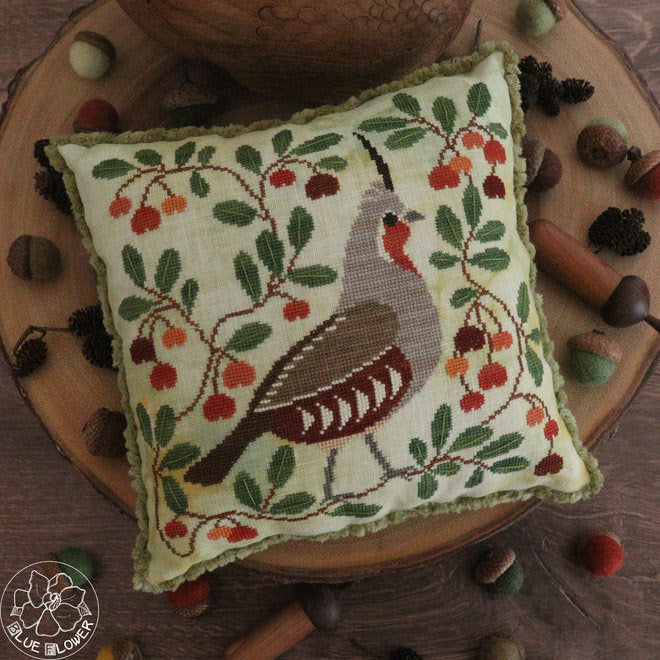 Autumn Quail - The Blue Flower - Cross Stitch Pattern