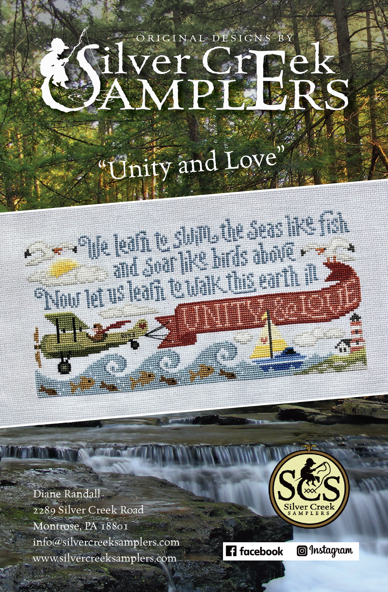 Unity and Love - Silver Creek Samplers - Cross Stitch Pattern