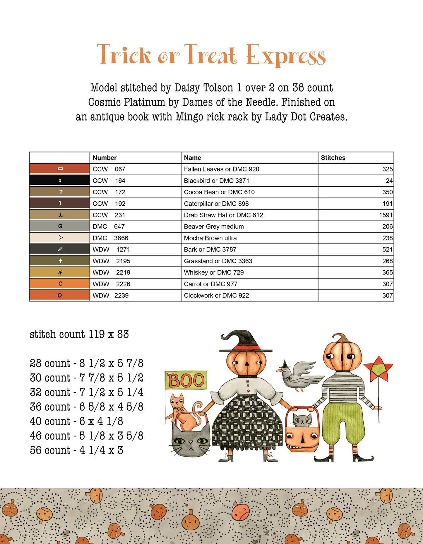 Hello Midnight Book - Teresa Kogut - Cross Stitch Pattern