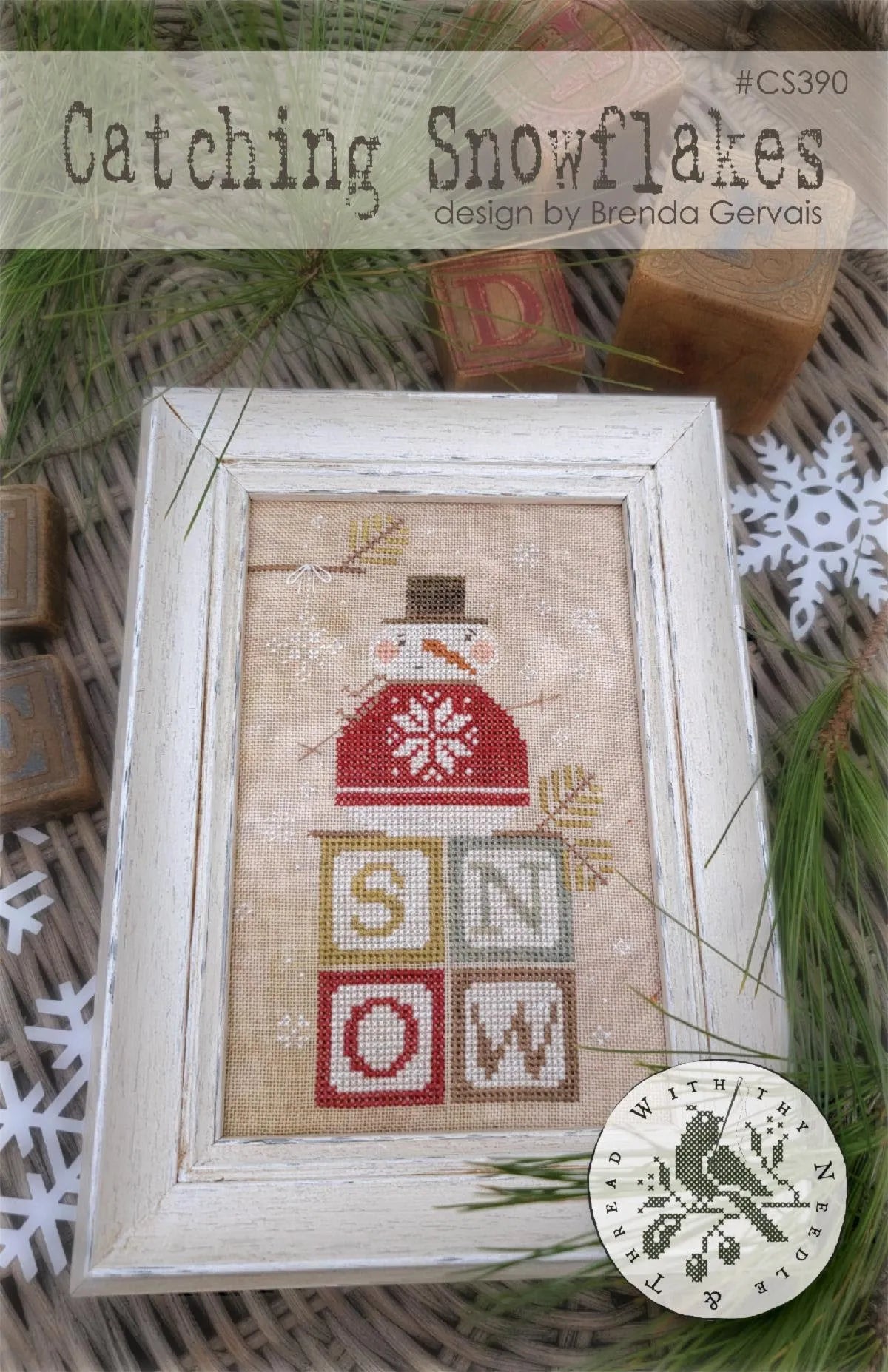 PREORDER Catching Snowflakes - With Thy Needle and Thread - Cross Stitch Pattern