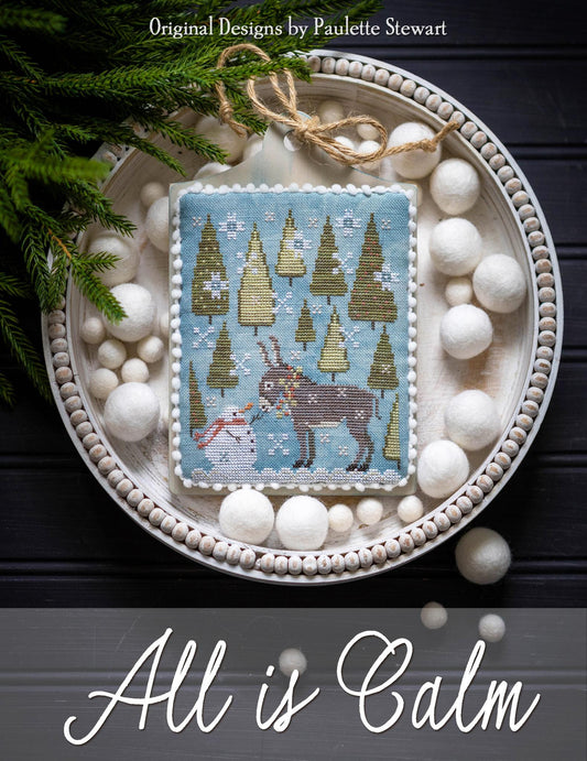 PREORDER All is Calm - Plum Street Samplers - Cross Stitch Pattern