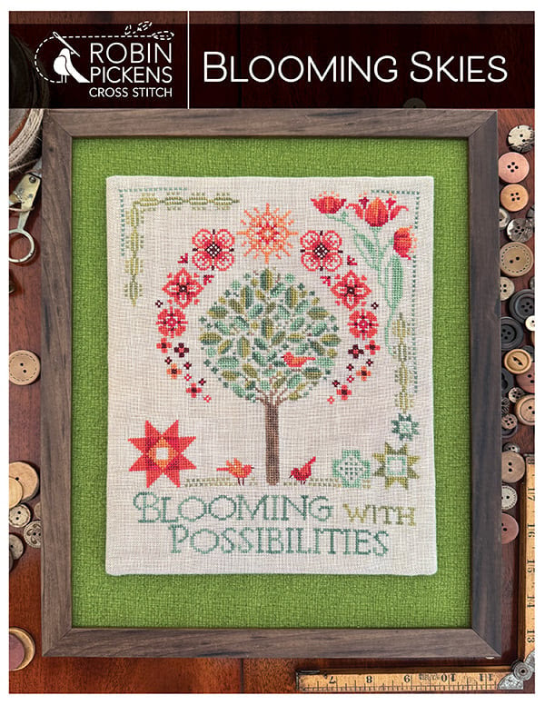 Blooming Skies - Robin Pickens - Cross Stitch Pattern
