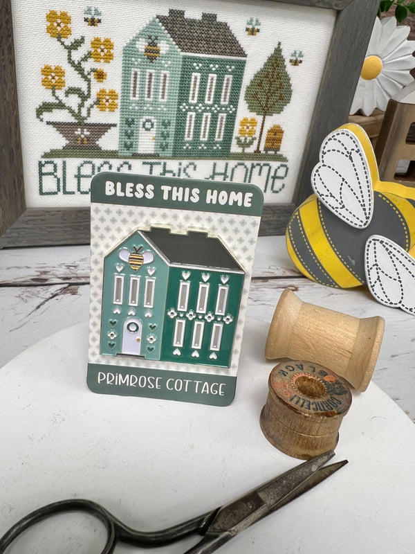 Bless This Home Enamel Needle Minder Primrose Cottage Stitches The Bless This Home Enamel Needle Minder Primrose Cottage Stitches The