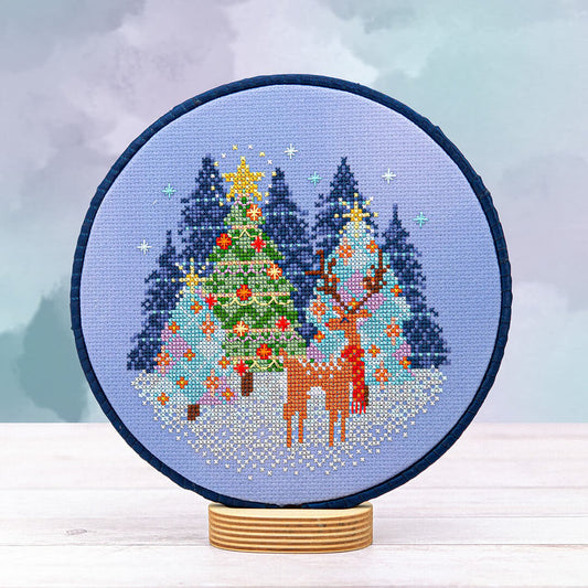 Reindeer Cheer - Counting Puddles - Cross Stitch Pattern