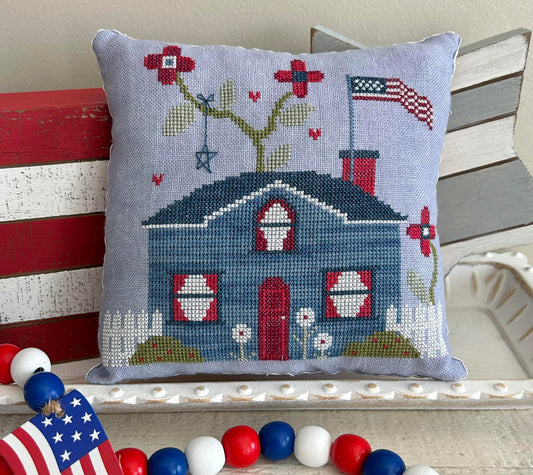 PREORDER Patriotic House 2 - Emily Call - Cross Stitch Pattern, Books, The Crafty Grimalkin - A Cross Stitch Store