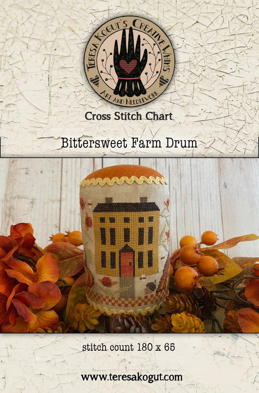 Bittersweet Farm Drum - Teresa Kogut - Cross Stitch Pattern