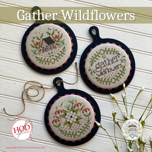 PRE-ORDER Gather Wildflowers - Hands on Design - Cross Stitch, Needlecraft Patterns, Needlecraft Patterns, The Crafty Grimalkin - A Cross Stitch Store