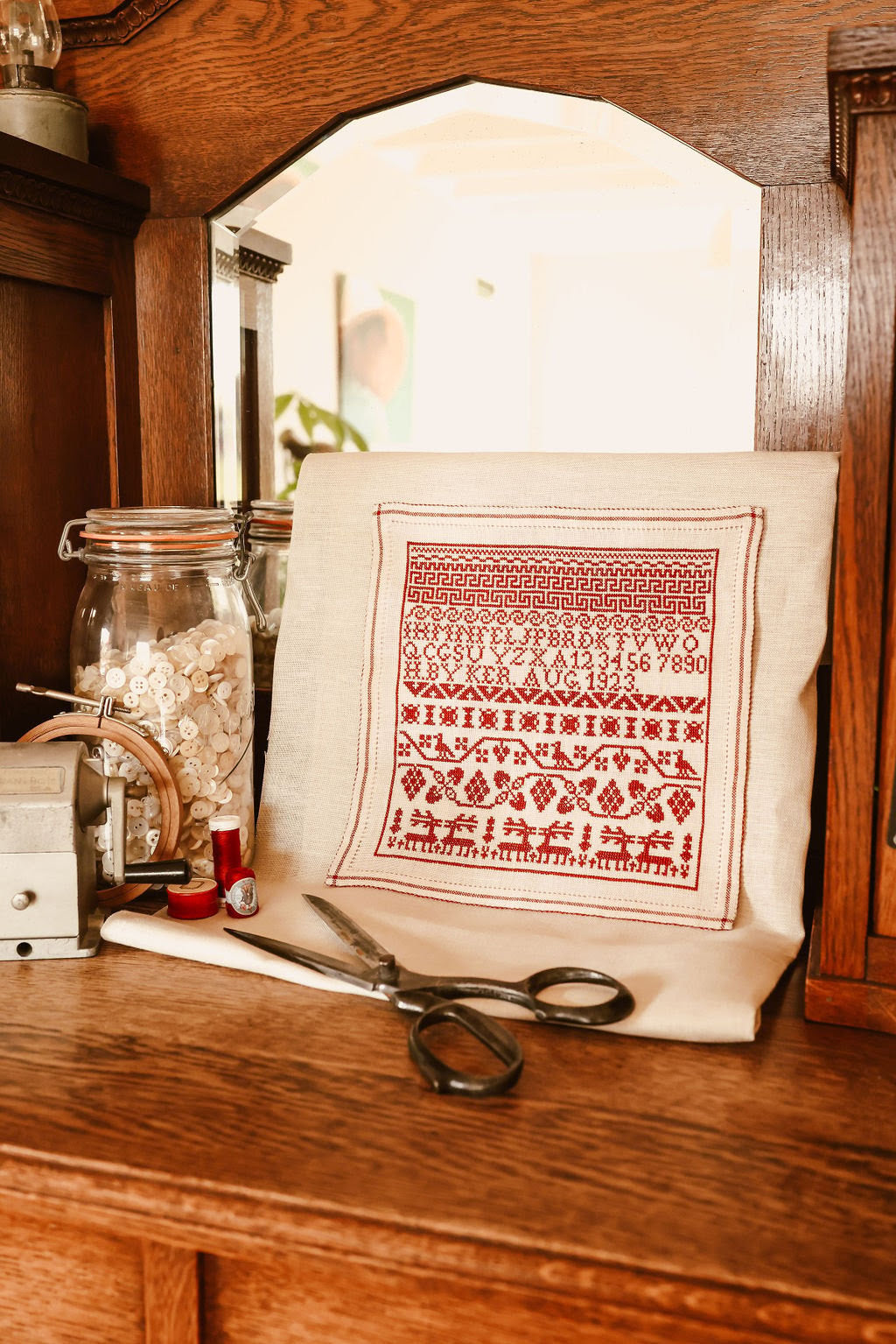 PREORDER Connected by the Red Thread Book - Atelier Soed Idee - Cross Stitch Book, Needlecraft Patterns, Needlecraft Patterns, The Crafty Grimalkin - A Cross Stitch Store
