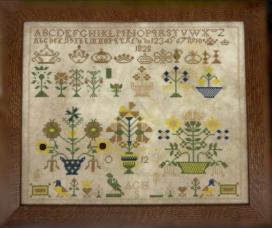 PRE-ORDER Flowers and Crowns - Sambrie Stitches - Cross Stitch Pattern, Needlecraft Patterns, The Crafty Grimalkin - A Cross Stitch Store