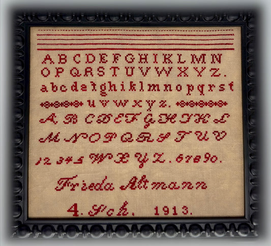 PRE-ORDER Frieda Altmann 1913 - Sambrie Stitches - Cross Stitch Pattern, Needlecraft Patterns, The Crafty Grimalkin - A Cross Stitch Store