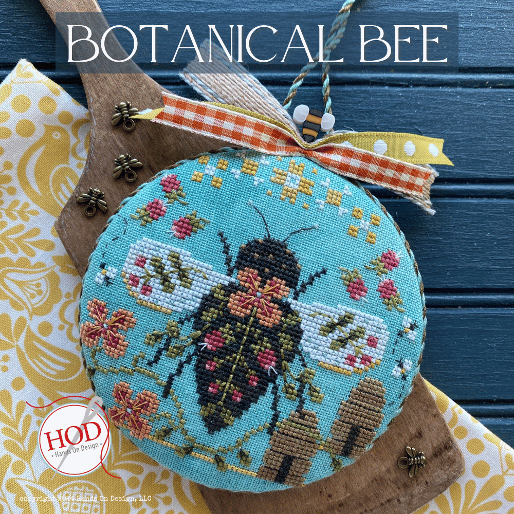 PRE-ORDER Botanical Bee - Hands on Design - Cross Stitch, Needlecraft Patterns, Needlecraft Patterns, The Crafty Grimalkin - A Cross Stitch Store