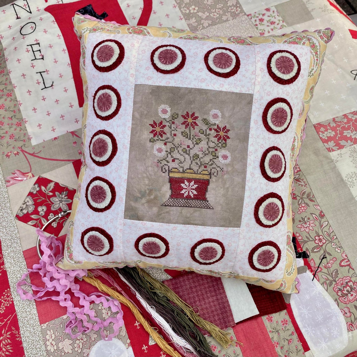 Penny Basket - Pansy Patch - Cross Stitch Pattern