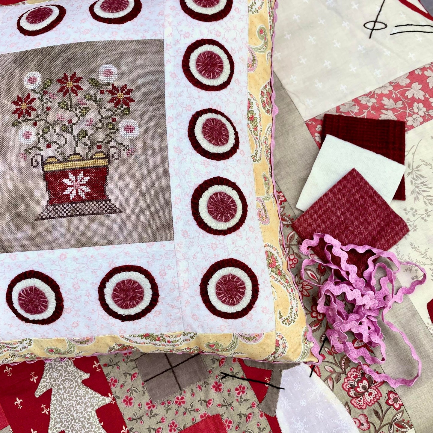 Penny Basket - Pansy Patch - Cross Stitch Pattern