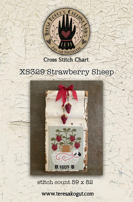 PRE-ORDER Strawberry Sheep - Teresa Kogut - Cross Stitch Pattern, Needlecraft Patterns, The Crafty Grimalkin - A Cross Stitch Store