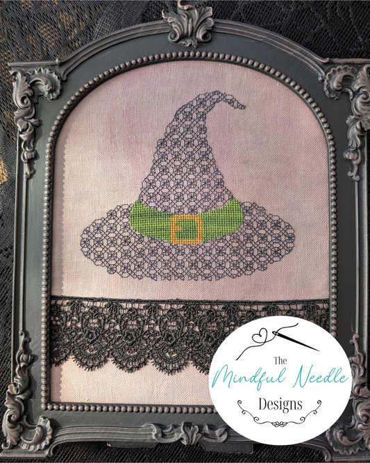 PREORDER Morgana's Hat - Mindful Needle - Cross Stitch Pattern, Needlecraft Patterns, The Crafty Grimalkin - A Cross Stitch Store