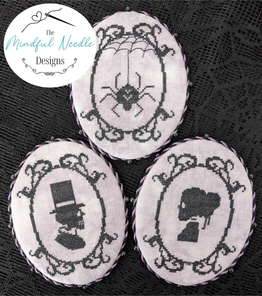 PREORDER The Skullingtons - Mindful Needle - Cross Stitch Pattern, Needlecraft Patterns, The Crafty Grimalkin - A Cross Stitch Store