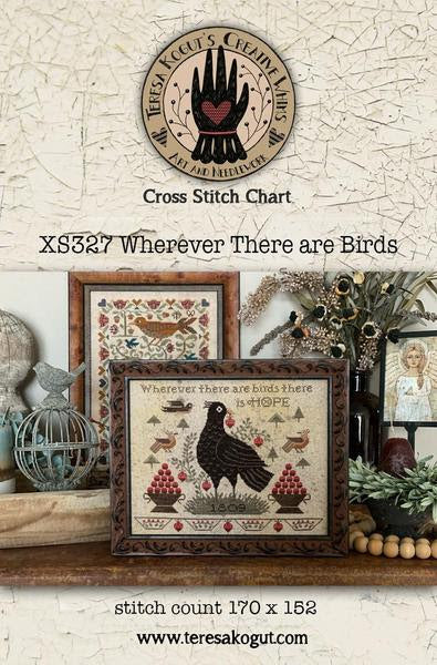 PRE-ORDER Whereever There are Birds - Teresa Kogut - Cross Stitch Pattern, Needlecraft Patterns, The Crafty Grimalkin - A Cross Stitch Store