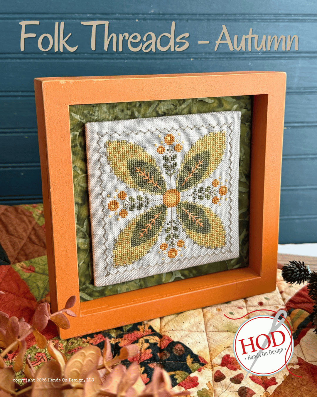 PREORDER Folk Threads - Autumn - Hands on Design - Cross Stitch Pattern