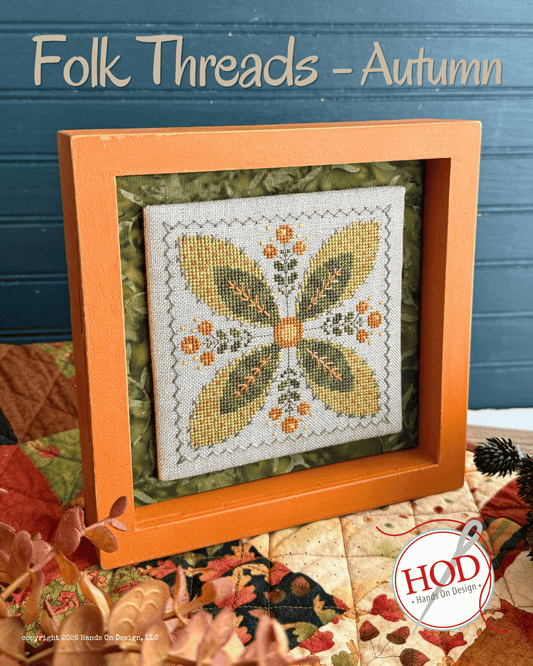 PREORDER Folk Threads - Autumn - Hands on Design - Cross Stitch Pattern