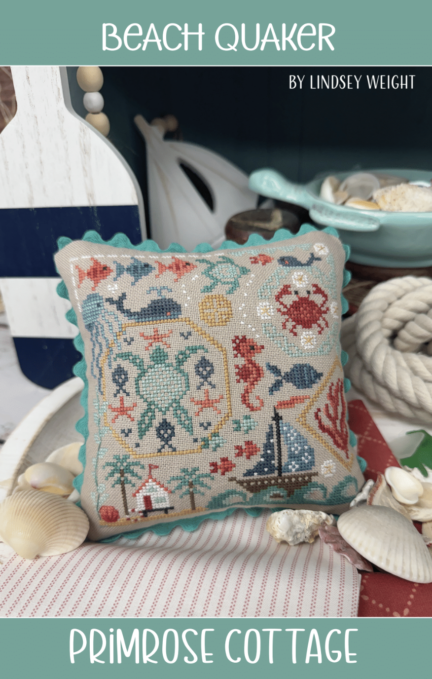 Beach Quaker - Primrose Cottage - Cross Stitch Pattern