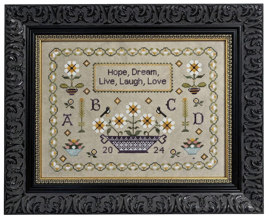 PRE-ORDER Dreaming of Daises - Fox and Rabbit Designs, Needlecraft Patterns, The Crafty Grimalkin - A Cross Stitch Store