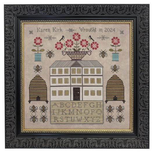 PRE-ORDER Where There Are Bees There Are Flowers - Fox and Rabbit Designs, Needlecraft Patterns, The Crafty Grimalkin - A Cross Stitch Store