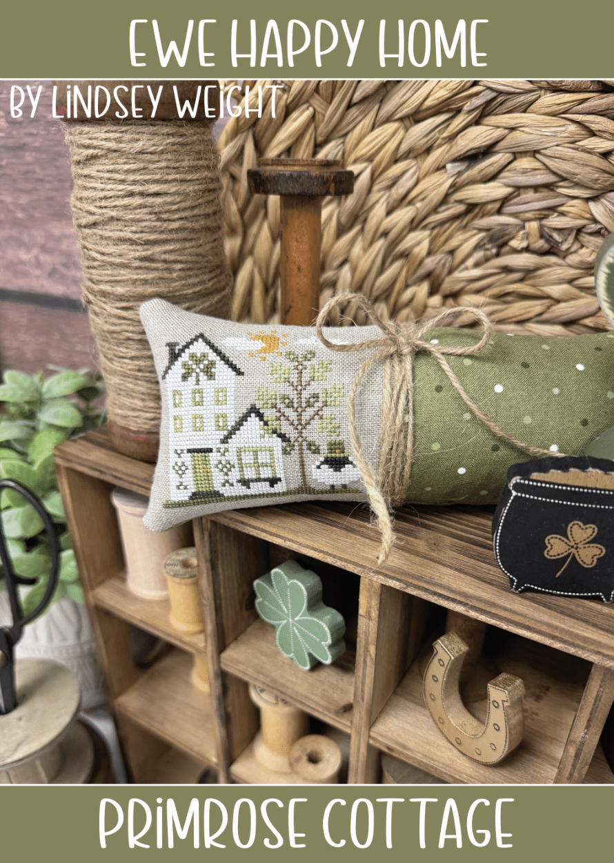 Ewe Happy Home - Primrose Cottage - Cross Stitch Pattern