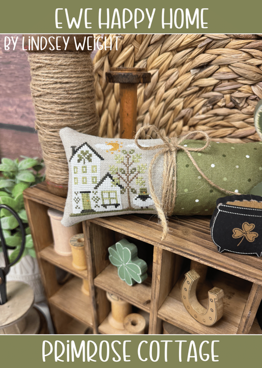 PREORDER Ewe Happy Home - Primrose Cottage - Cross Stitch Pattern