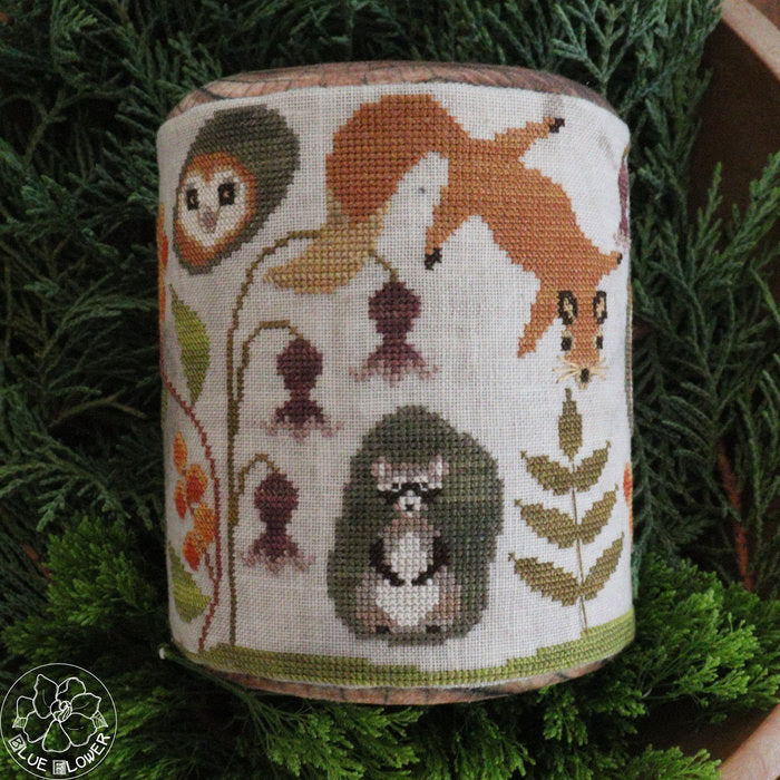 PREORDER Trunk Town Autumn - The Blue Flower - Cross Stitch Pattern
