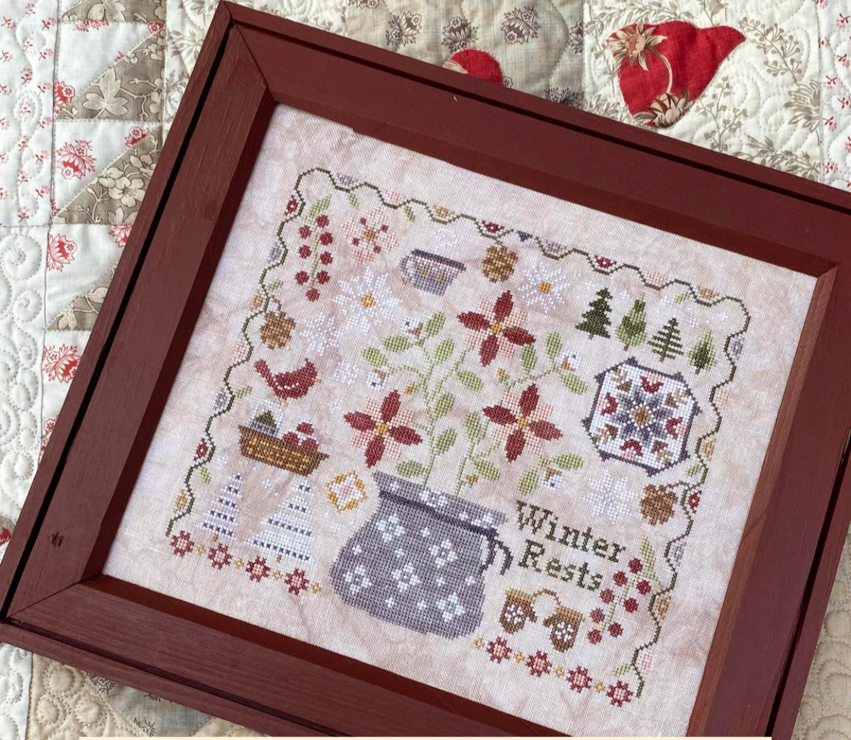 Winter Rests - Blueberry Ridge - Cross Stitch Pattern