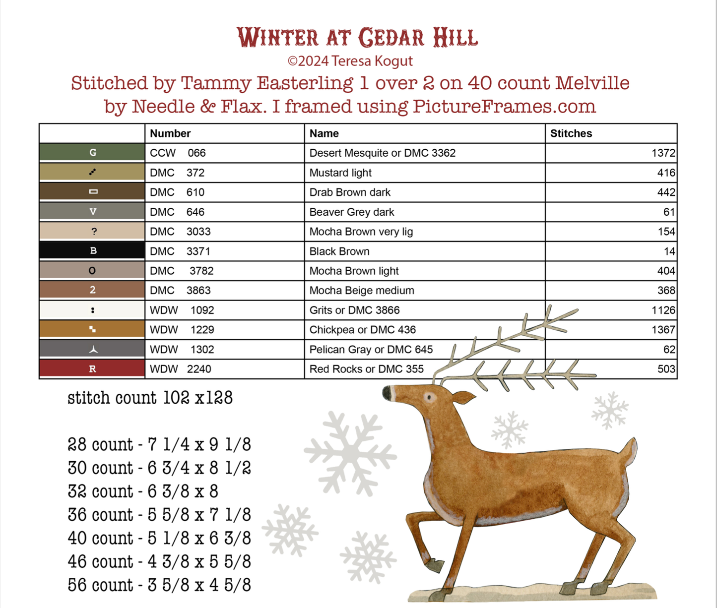 Hello Winter - Teresa Kogut - Cross Stitch Pattern