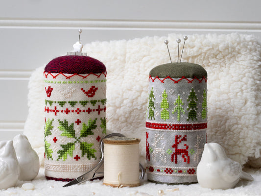 Winter Sweater Drums - Sprouting Lupine - Cross Stitch Pattern