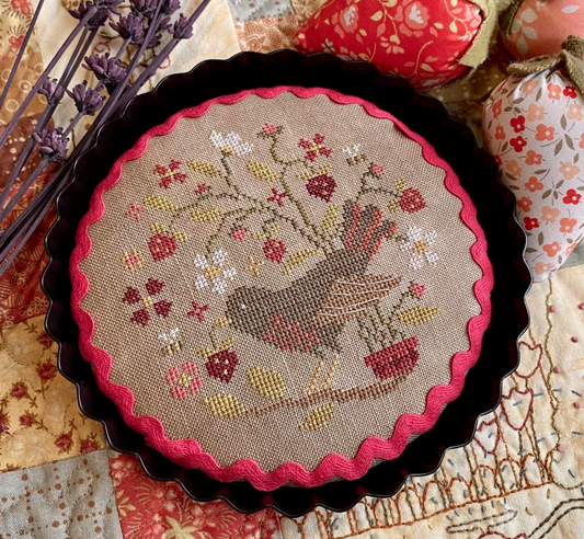 Bird & Berry Tart - Blueberry Ridge - Cross Stitch Pattern
