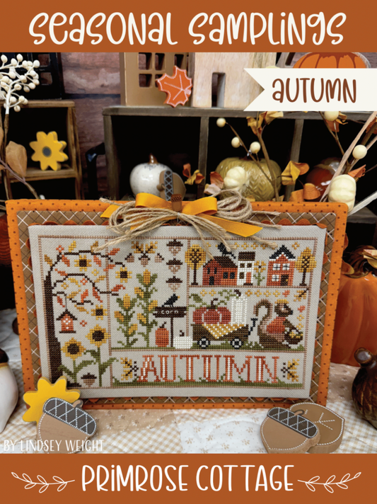 Seasonal Samplings - Primrose Cottage - Cross Stitch Pattern
