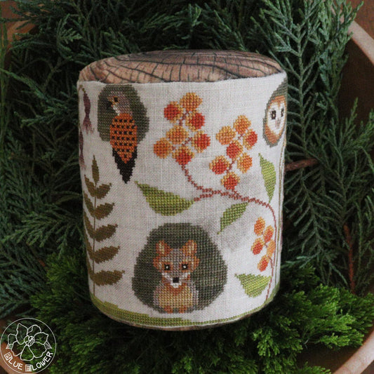 PREORDER Trunk Town Autumn - The Blue Flower - Cross Stitch Pattern